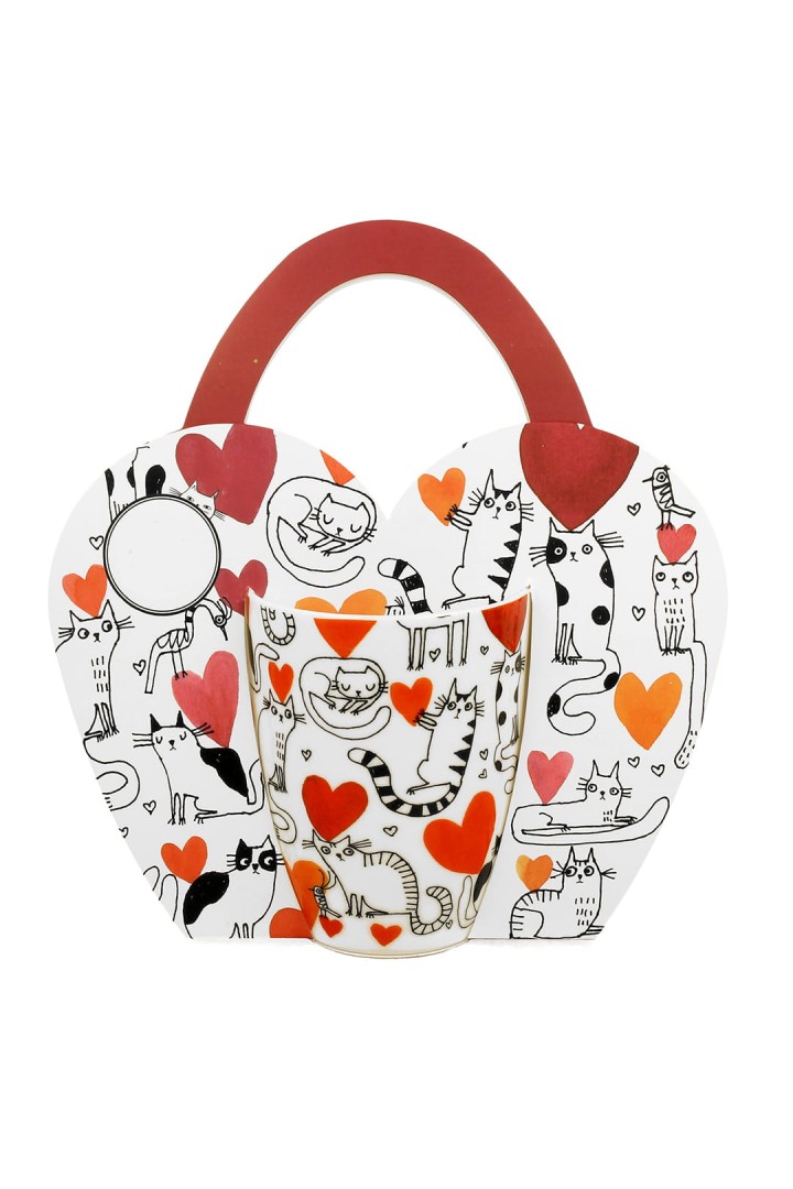 Hrnek s koťátky a srdíčky