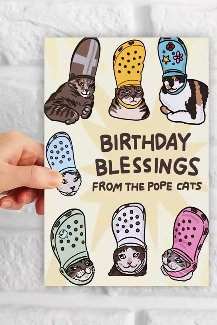 Přání k narozeninám s kočkami Birthday Blessings from the Pope Cat