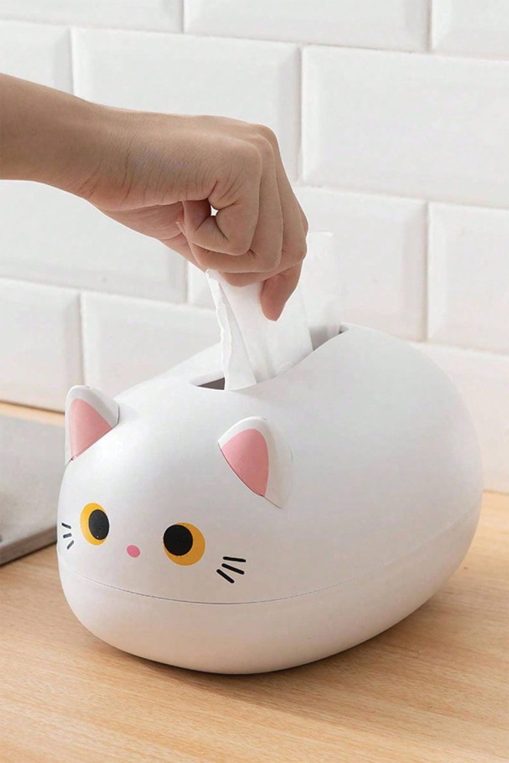 Nádoba na tkáně ve tvaru kočky