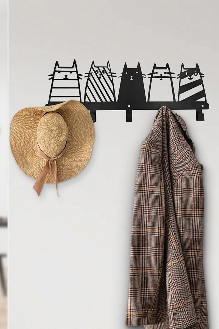 Kovová klíčenka s motivem kočky