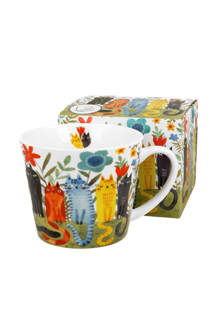 Jednoduchý hrnek pro zahradní kočky