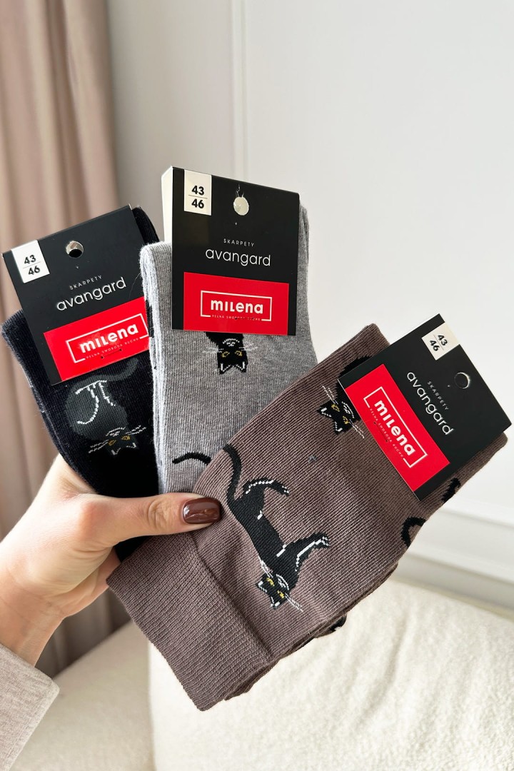 Pánské vysoké ponožky pro kočky 43-46 [3 barvy].