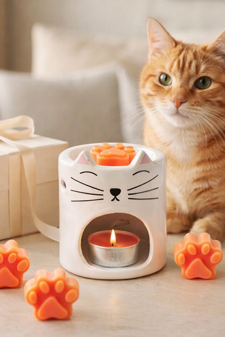 Krb ve tvaru kočky + voňavé kočičí tlapky