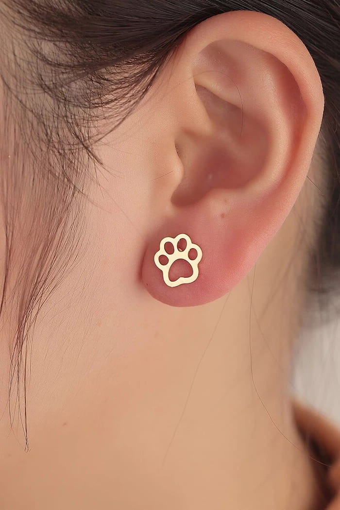 Náušnice s kočičí tlapkou
