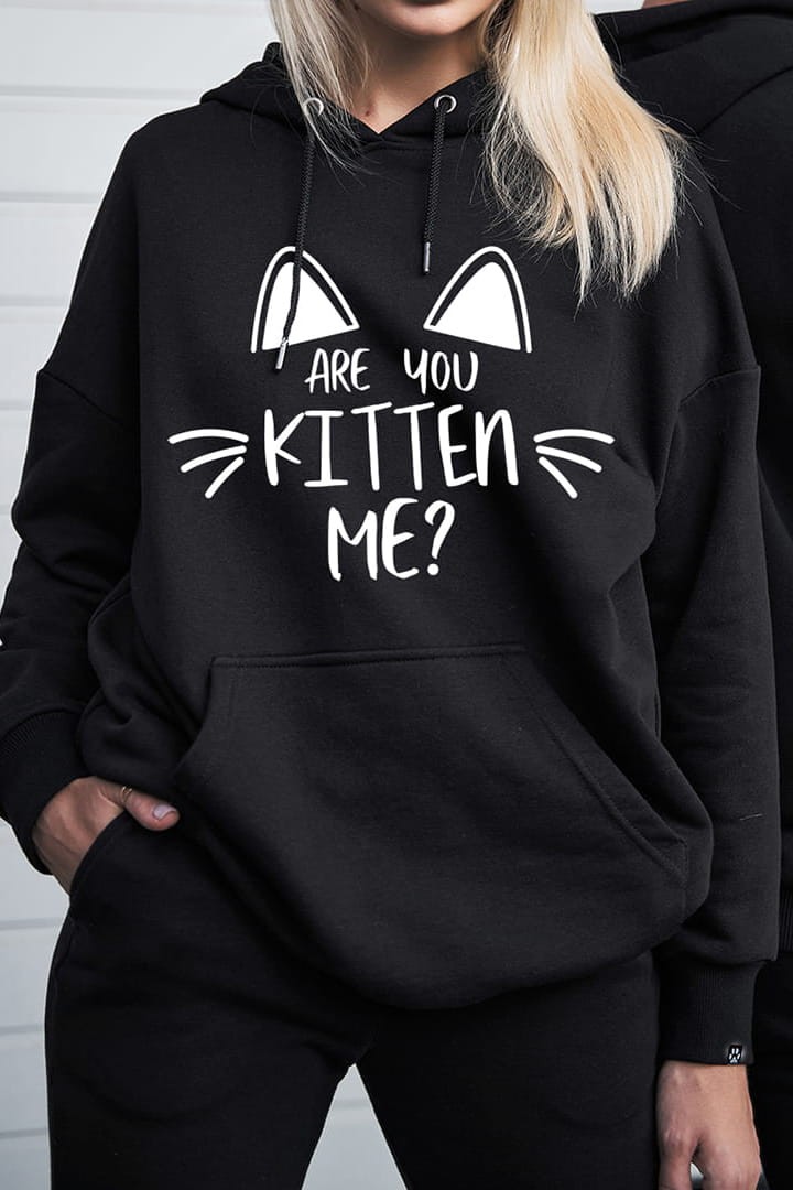 Hoodie Are you kitten me?
