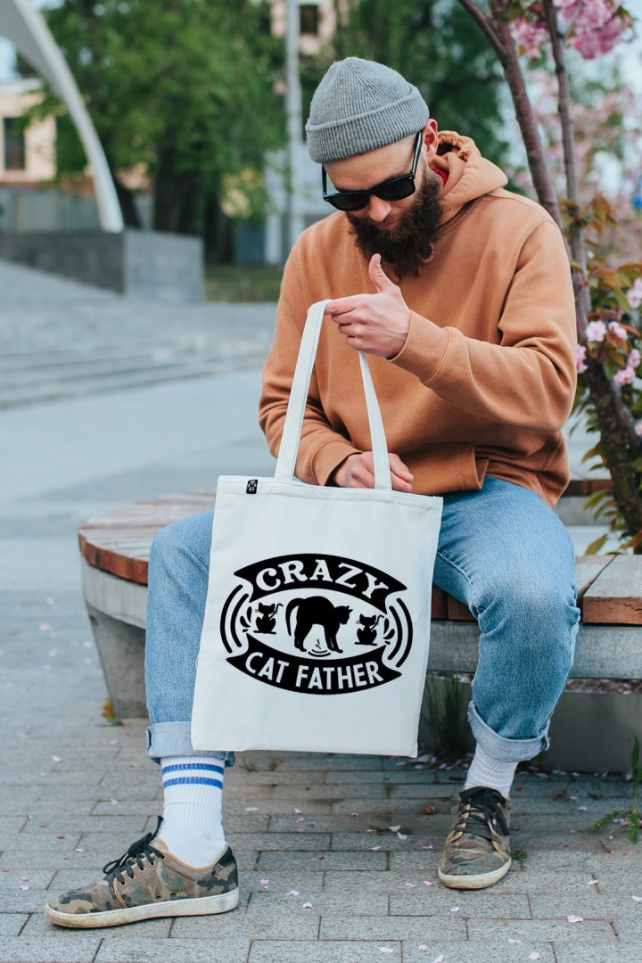 Nákupní taška kočičí otec