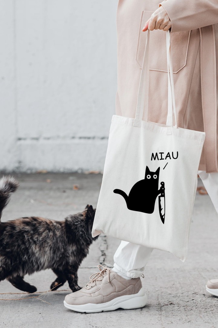 Nákupní taška kočka zabiják