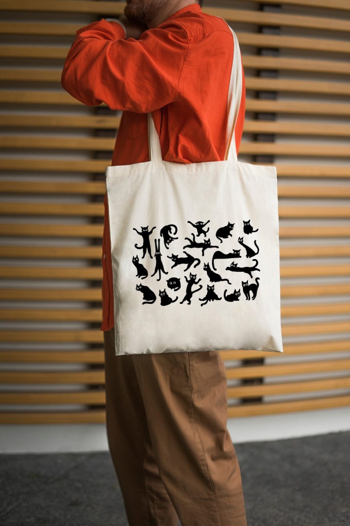 Nákupní taška Bláznivé kočky