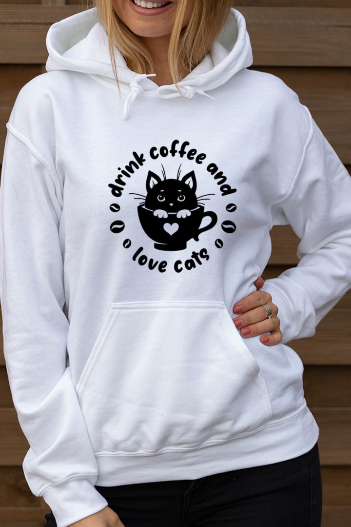 Blůza Kočka a káva