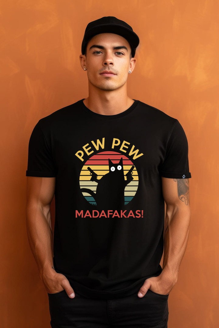 Tričko s koťátkem Pew Pew