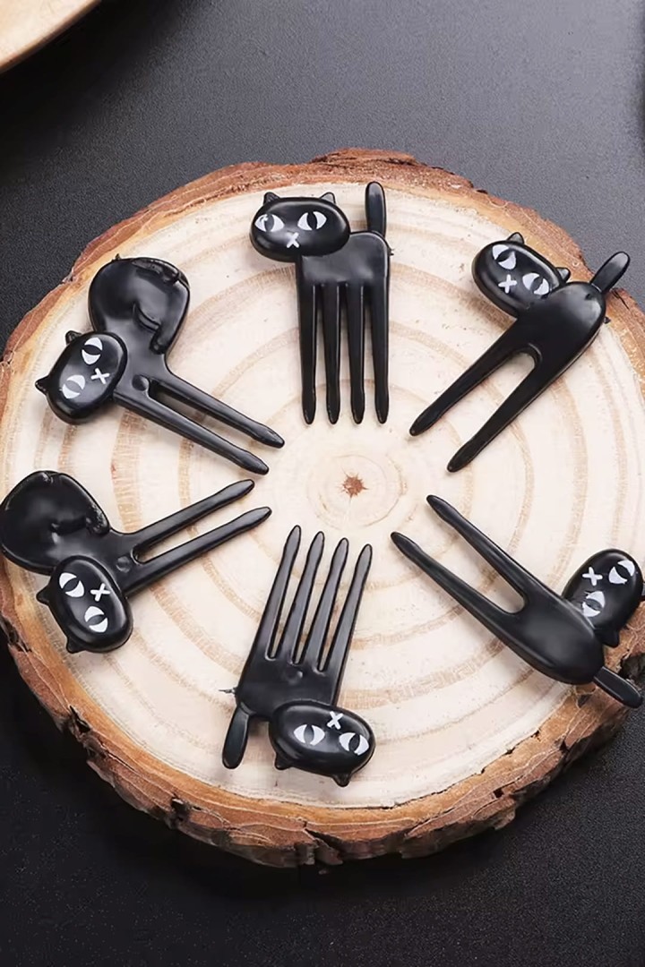 6x párátka ve tvaru kočky