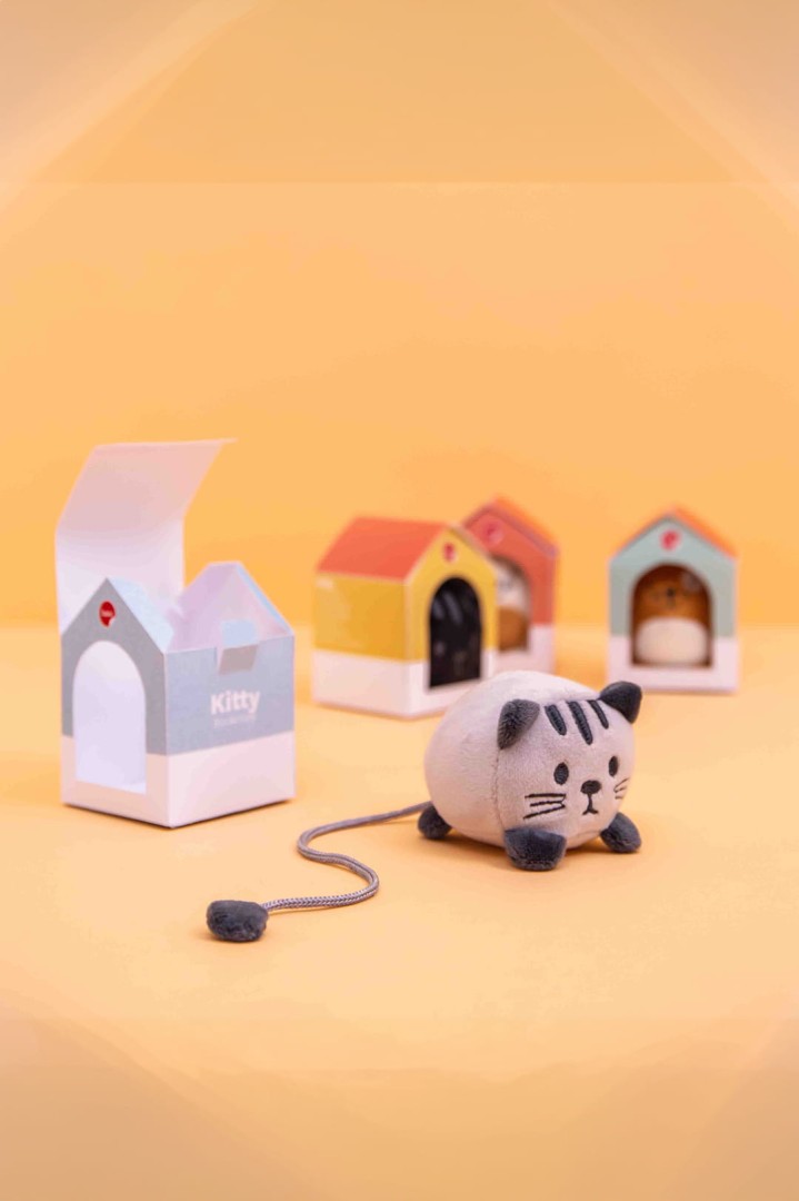 Plyšová záložka ve tvaru kočky