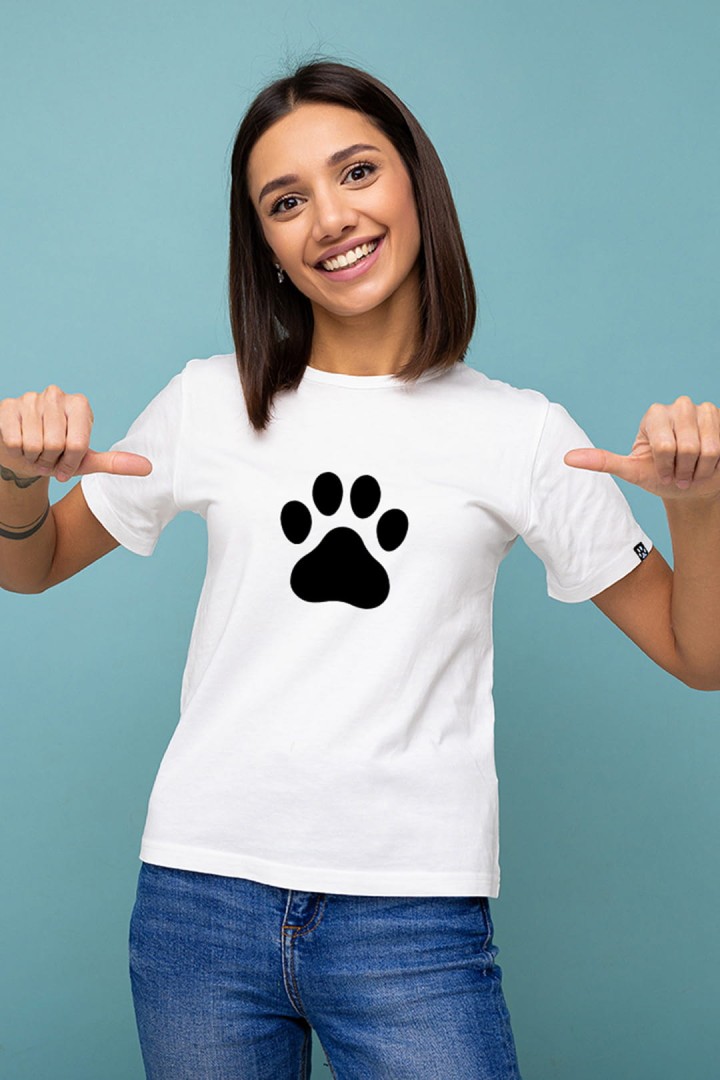 Tričko s kočičí tlapkou pro kočičí lidi