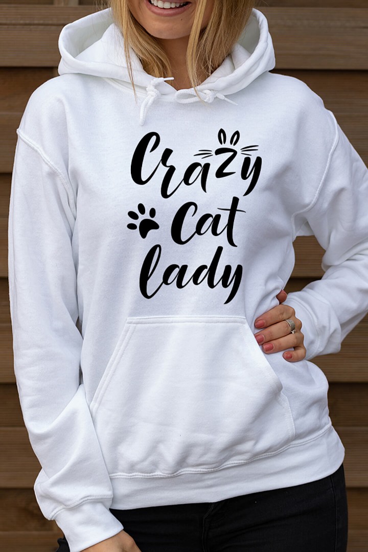 Mikina Crazy Cat Lady